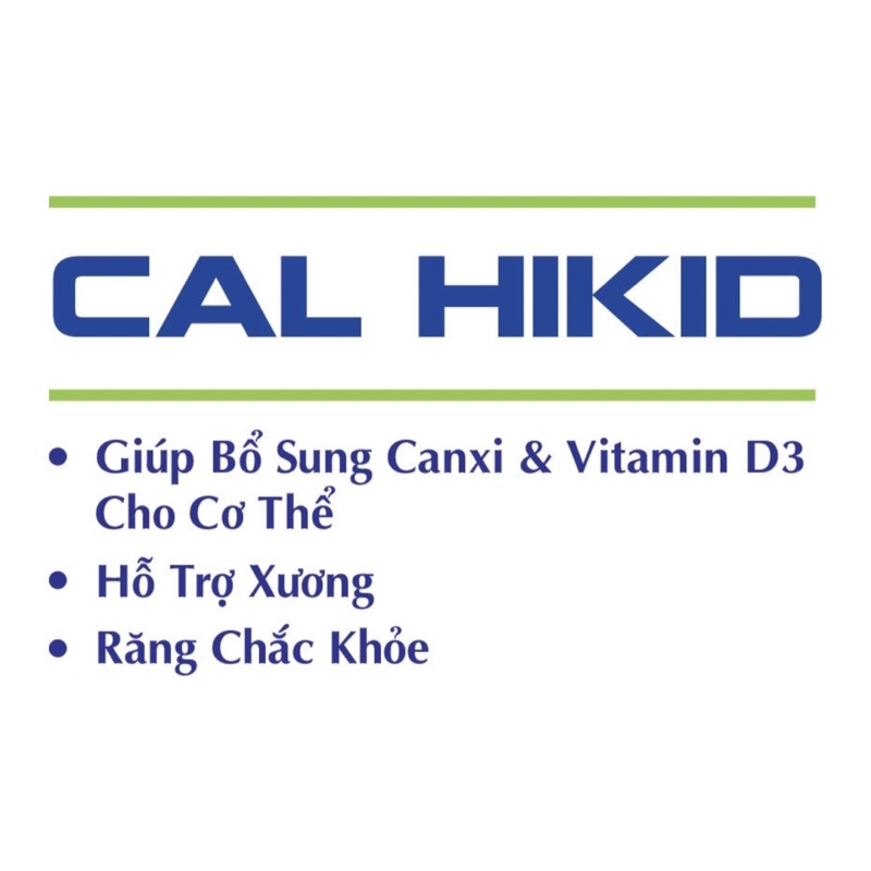 CAL HIKID BIGFAM Bổ Sung Canxi, Vitamin D3 Hỗ Trợ Xương Chắc Khỏe Và Phát Triển Chiều Cao Cho Trẻ Em