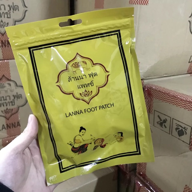 1 bịt 10 Miếng dán chân thải độc thái lan LANNA
