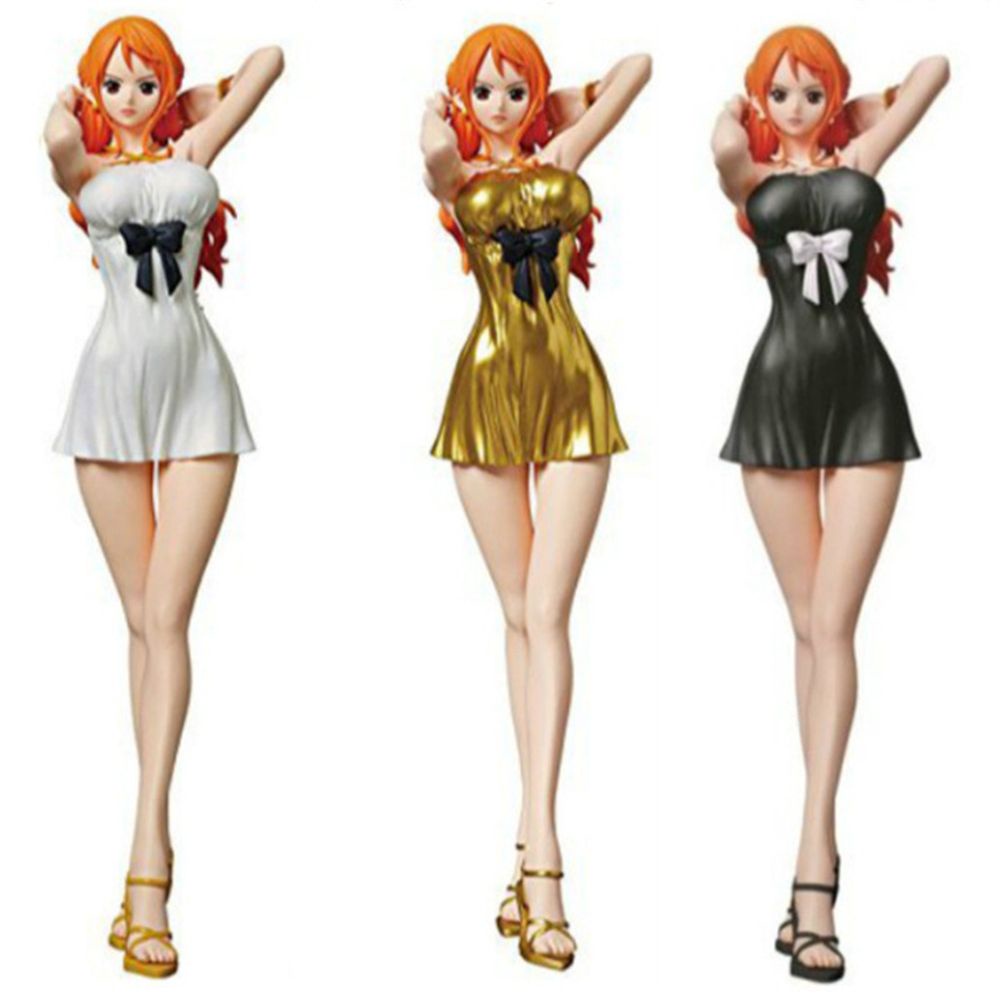 Đồ trang trí Đồ Chơi Nhân Vật Luffy Nami Bằng Pvc Nhiều Màu Sắc
