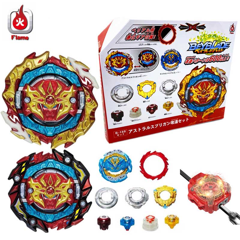 Bộ Con Quay Beyblade Burst B-188 Astral Spriggan B188 B184 Blue LR Launcher Beylauncher Beyblade Burst