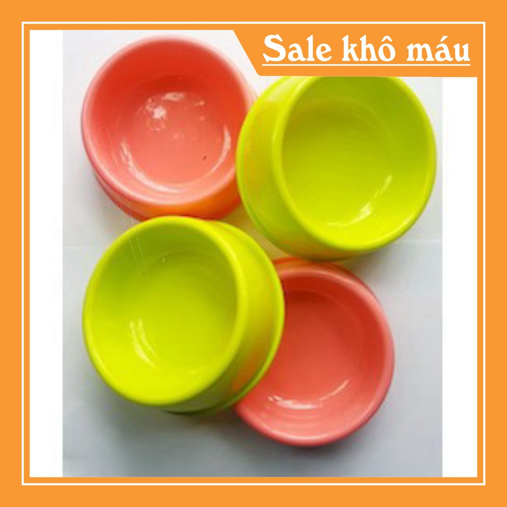 [FLASH SALE]  Bát nhựa tròn đơn nhỏ cho chó mèo