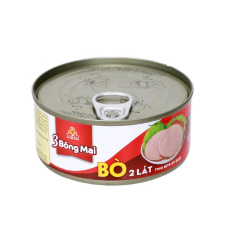 Bò 2 lát 3 bông mai Vissan hộp 150g - 201
