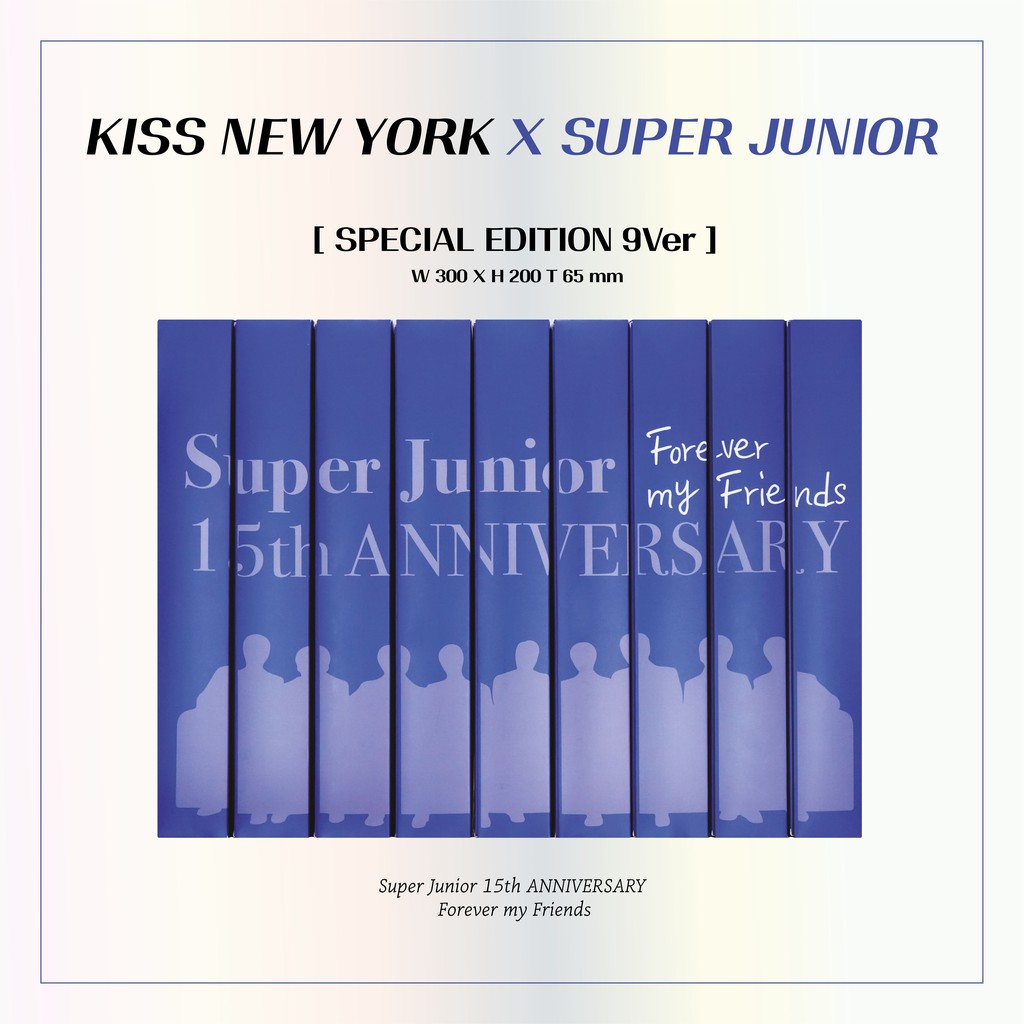 [KISS NEW YORK X SUPER JUNIOR] 15TH Anniversary Collab Set (KYUHYUN) Bộ Sản Phẩm Móng Tay - 4 Món