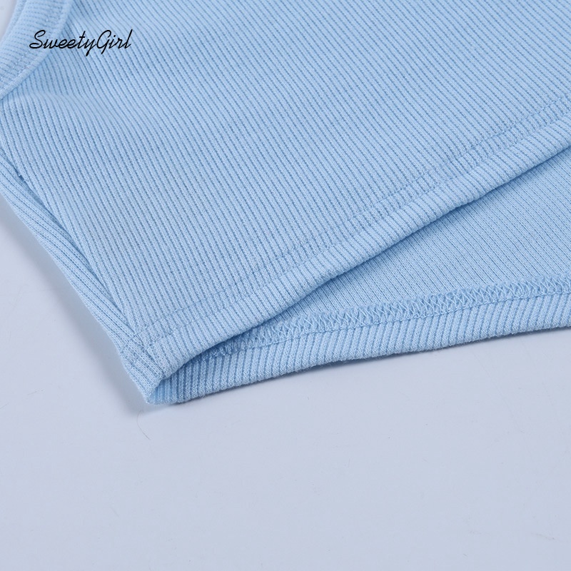 Áo tank top cổ tròn màu trơn thời trang cho nữ