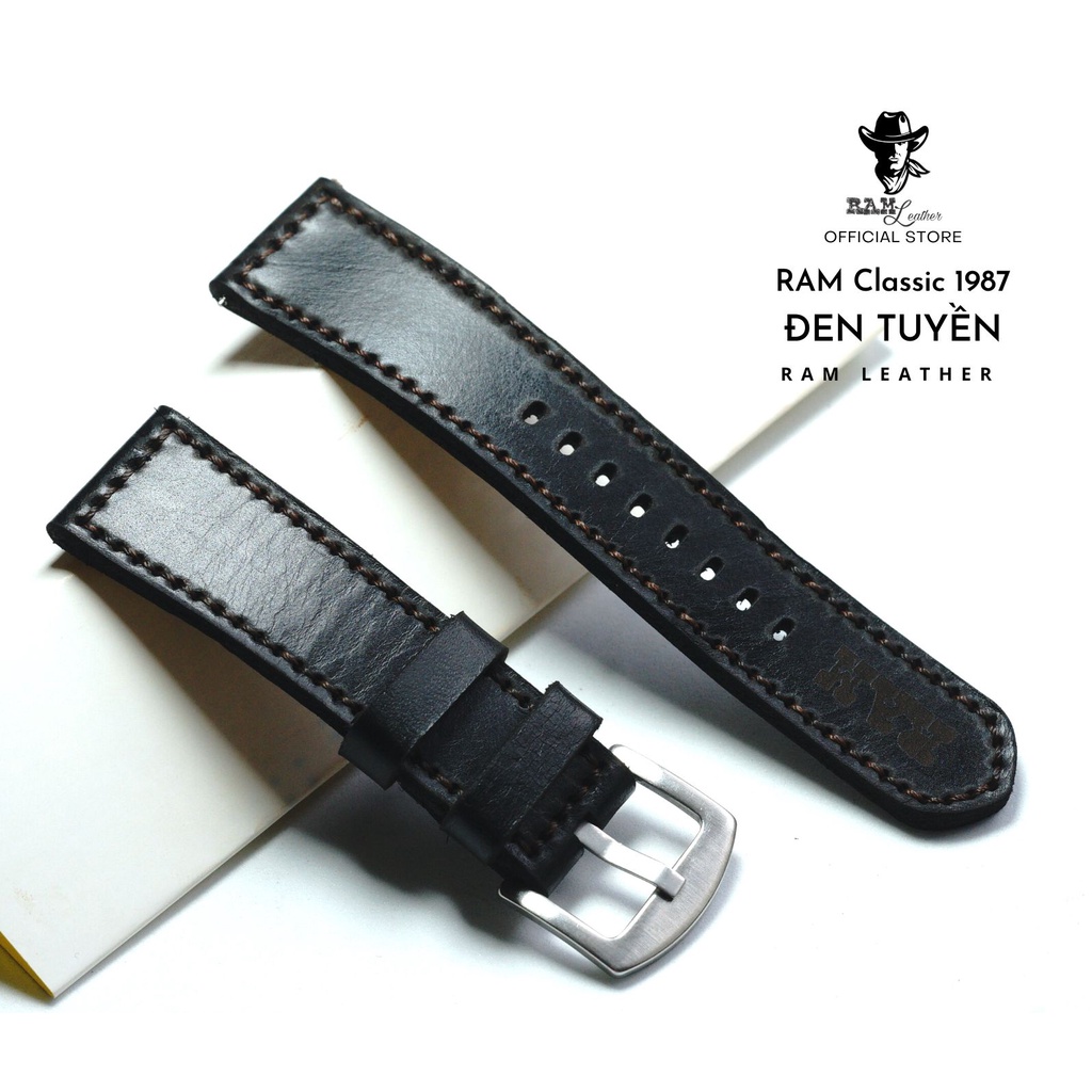 Tổng hợp Dây Đồng Hồ Thủ Công Da Bò Size 22mm Bền Đẹp RAM Leather