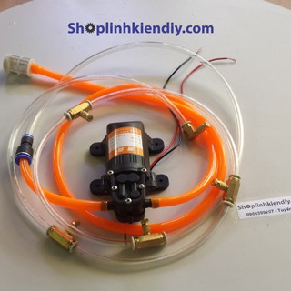 Bộ máy phun sương 5 béc phun với motor 775