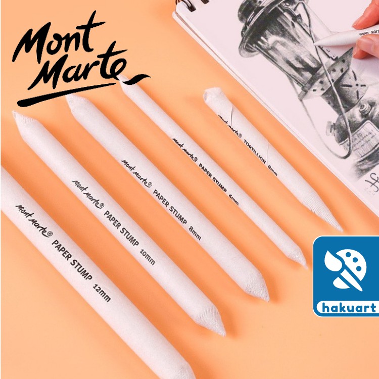 Bộ di chì 7 Cây MONT MARTE Pastel &amp; Charcoal Blender - Họa Cụ Hakuart