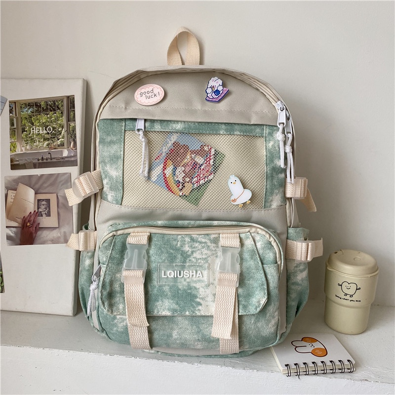 Ba Lô Vải Oxford Nhuộm Màu Thời Trang Cho Nữ