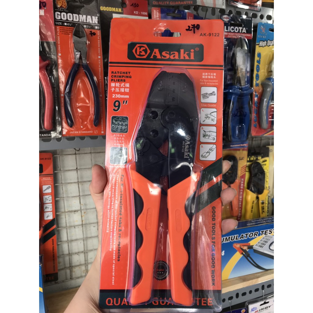 Kiềm bấm cos ghim Asaki AK-9122