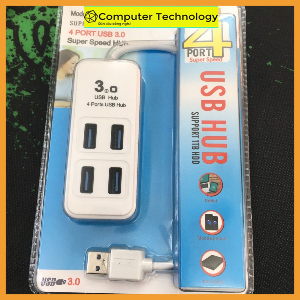 Bộ Chia Usb 4 Cổng 3.0 Giao Màu Ngẫu Nhiên