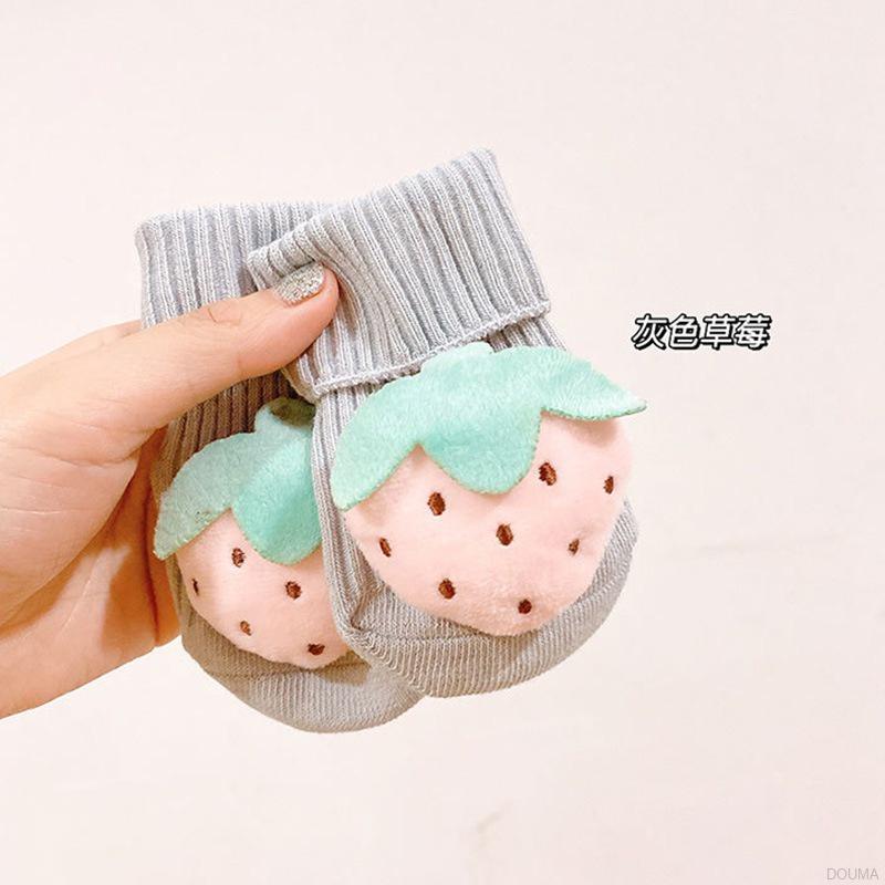 Vớ dệt kim chống trượt họa tiết hoạt hình phong cách Hàn Quốc xinh xắn cho bé