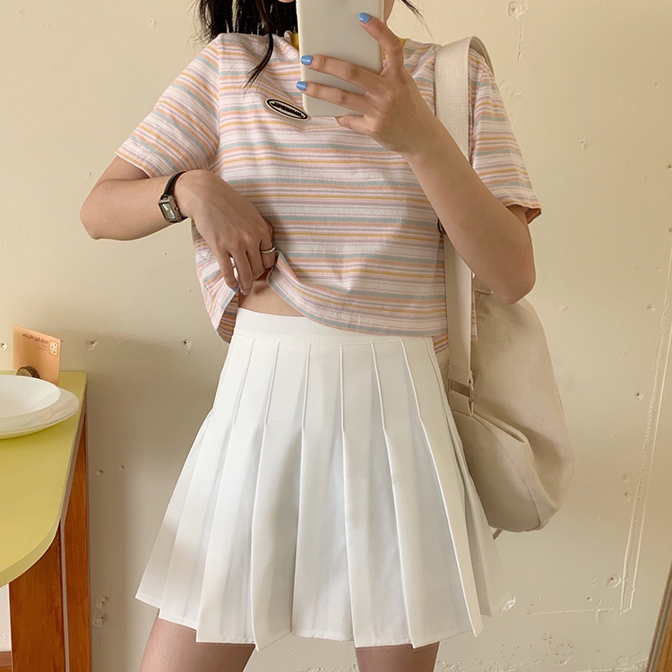 Chân Váy Chữ A Lưng Cao Xếp Ly Xinh Xắn Thời Trang Cho Nữ | BigBuy360 - bigbuy360.vn