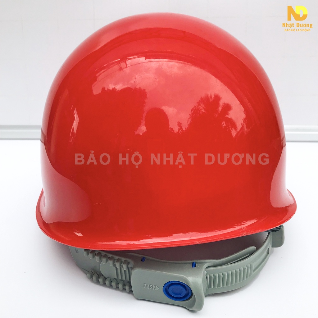 Mũ bảo hộ lao động kiểu nhật màu đỏ N01, Nón bảo hộ lao động có lót xốp Nhật Dương