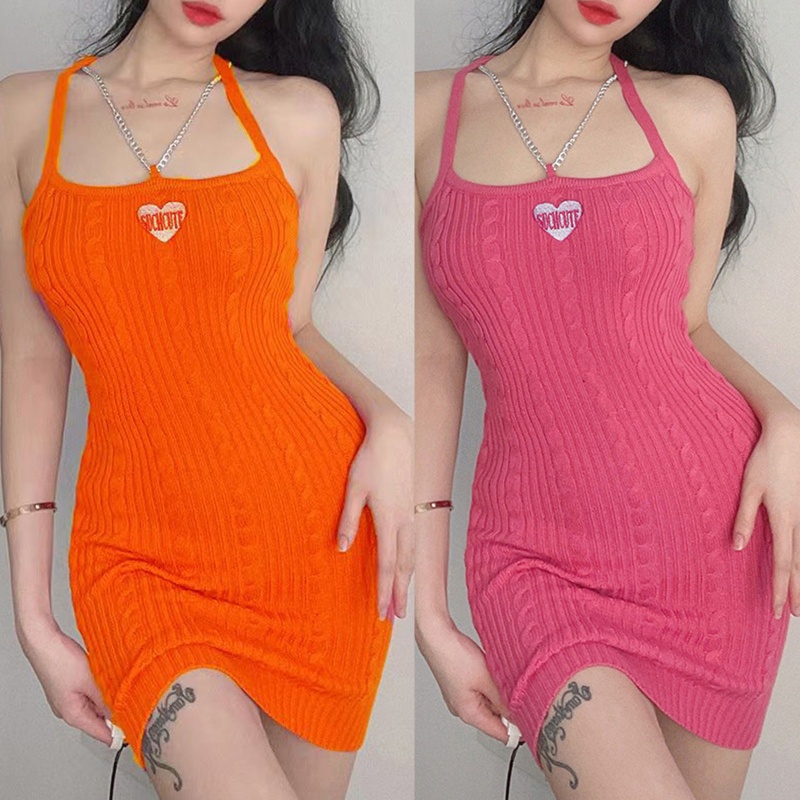Brroa Đầm Ôm Hai Dây Phong Cách Quyến Rũ Thanh Lịch Dành Cho Nữ