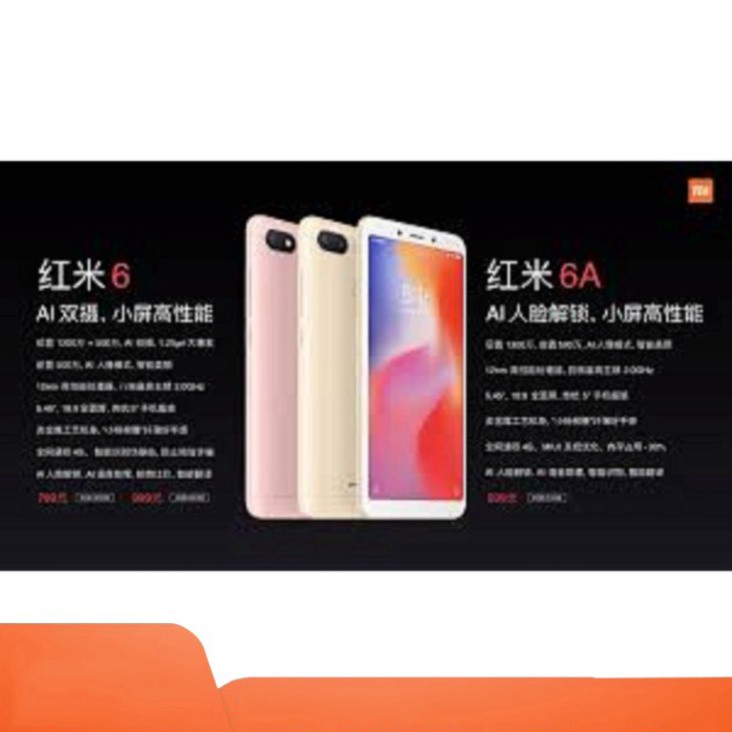 GIÁ TỐT điện thoại Xiaomi Redmi 6a 2sim ram 3G rom 32G mới Chính hãng, Có sẵn Tiếng Việt GIÁ TỐT