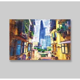 Tranh treo tường canvas - Bitexco view - 40x60cm