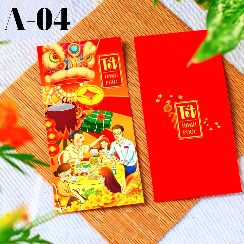 🌝SP MỚI🌝 Bao Lì Xì Đẹp Tết 2022 Hoạt Hình Con Cọp Dễ Thương Thần Tài Tiền Đô-Độc Lạ-Giá Sỉ-Rẻ-Màu Đỏ-Chất Giấy C150-Cứng