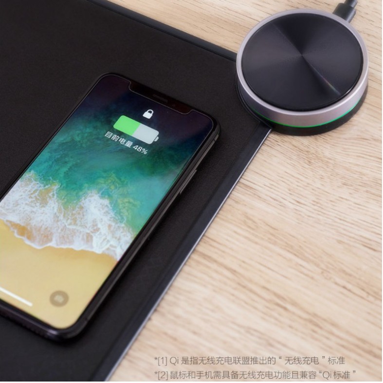 Bàn rê chuột kiêm sạc không dây XIAOMI Rice wireless charging mouse pad