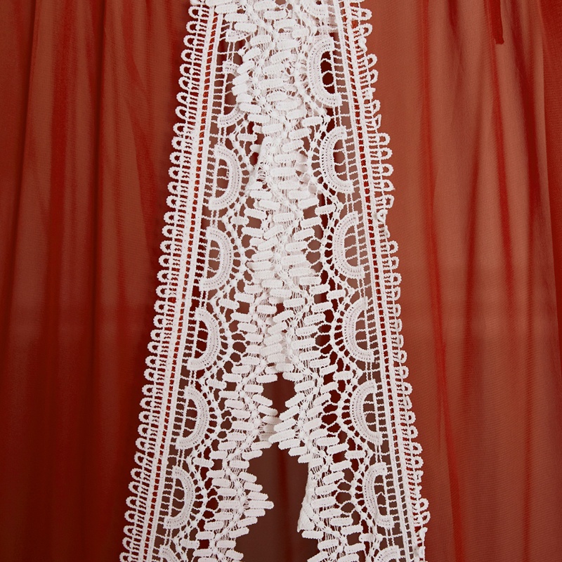 Mùng Chống Muỗi Phối Ren Tròn Phong Cách Công Chúa Dành Cho Giường Ngủ Em Bé