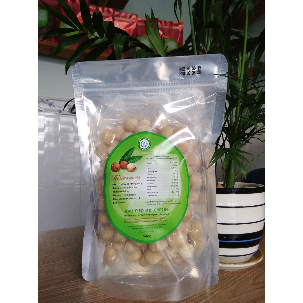 Nhân Macca Úc Cao Cấp HALI NUTS 500gr - GIÁ SẬP SÀN MÙA HÈ NÀY