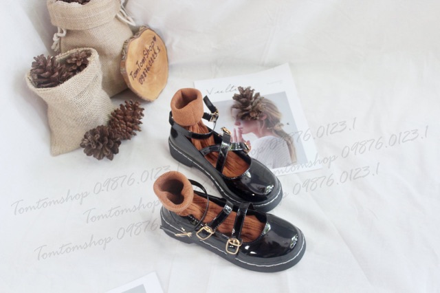 [CÓ SẴN] Giày oxford ulzzang cosplay quai chéo - CÓ CLIP - ảnh thật | BigBuy360 - bigbuy360.vn