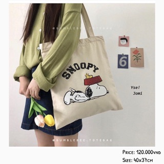 Túi tote Snoopy.