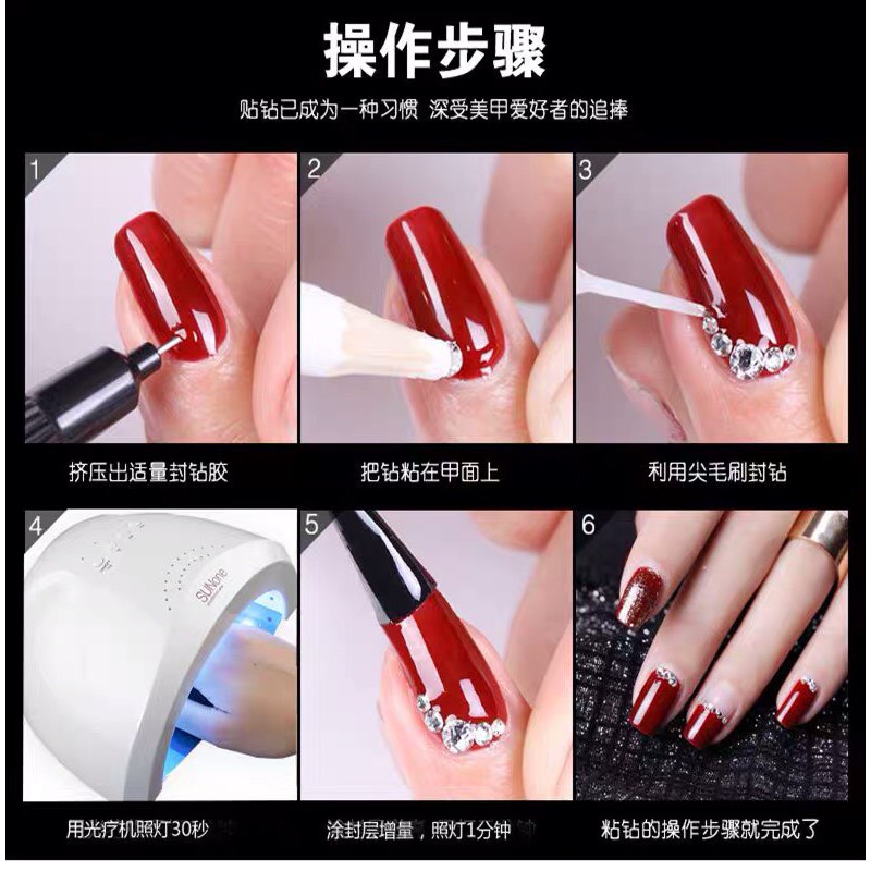 Bút nhả gel đính đá Thiên Di Nail