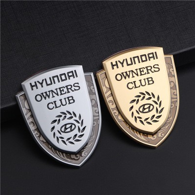 Huy Hiệu Kim Loại Trang Trí Xe Hơi Kiểu Logo Hyundai