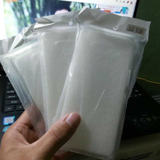 Bộ 3 chiếc ốp lưng silicon LG V50 Trong suốt(loại tốt)