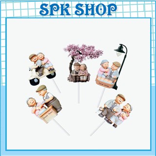 [FREESHIP❤️] Set cắm ông bà - Trang trí bánh sinh nhât bánh kem - SPK Shop
