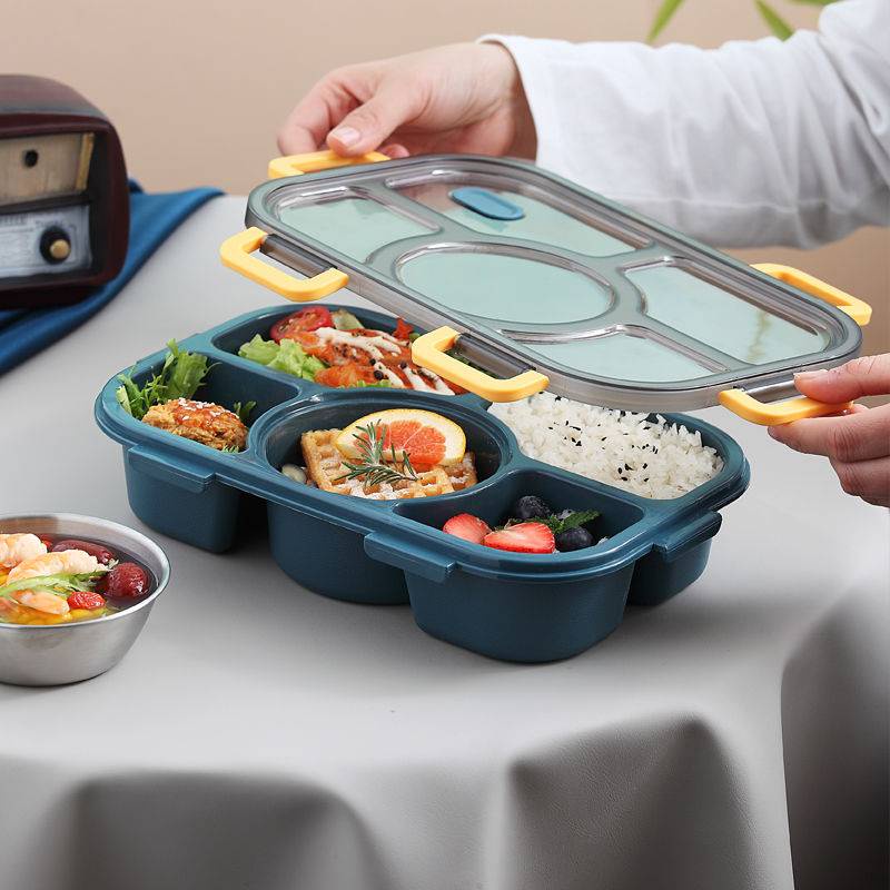 Hộp cơm Trưa Cách Nhiệt Nhiều Điểm Đa Dụng Cho Học Sinh - Sức Chứa Lớn Có Thể Dùng Trong Lò Vi Sóng