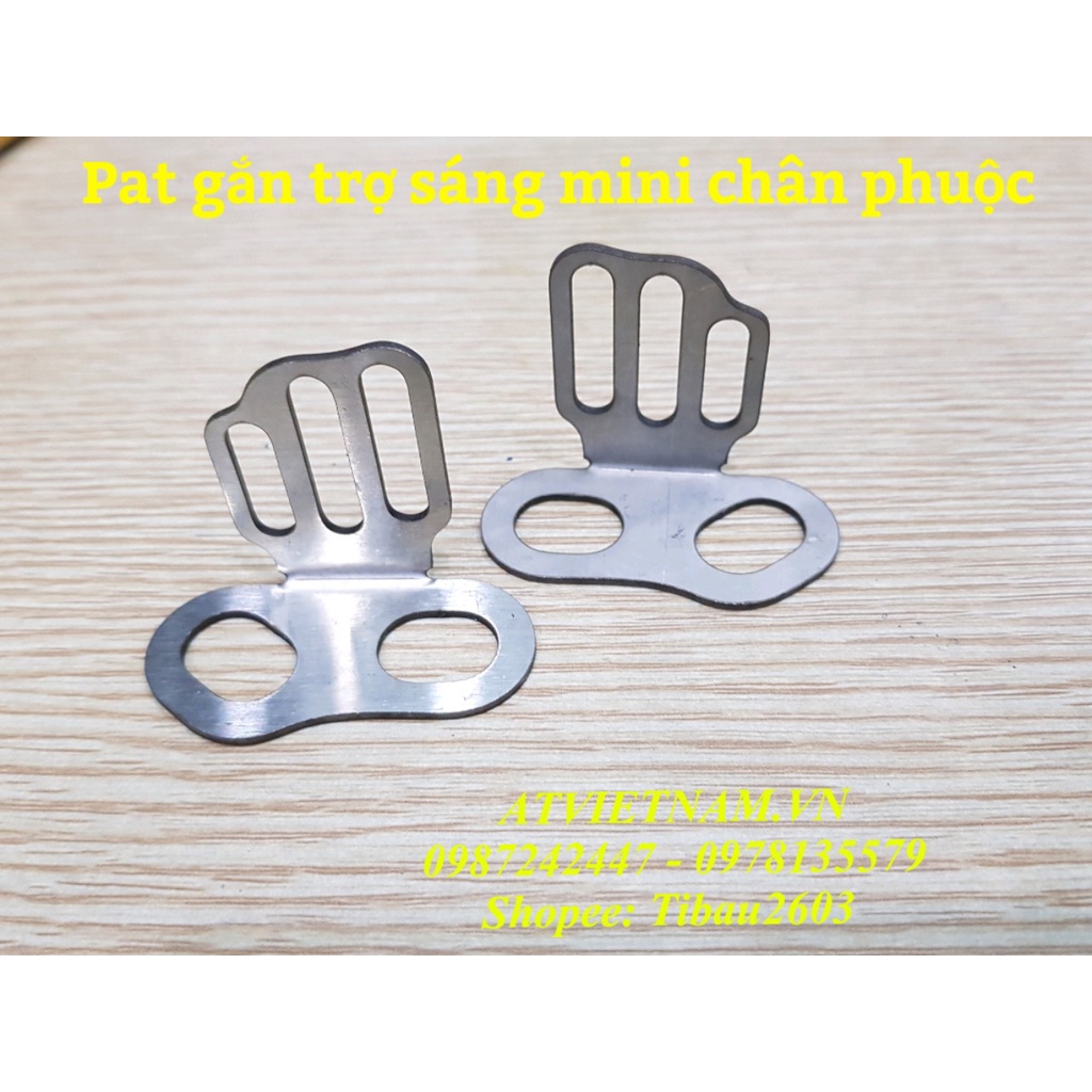 Cặp Pat inox Dùng Gắn bi mini chân Phuộc