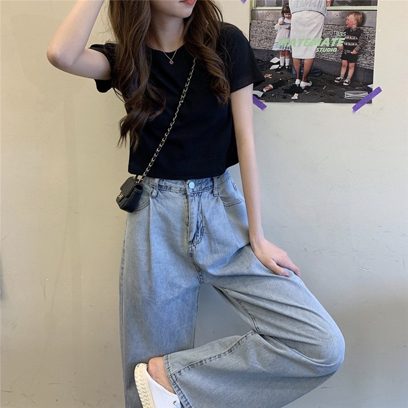 [Mã WASKT304 giảm 15% tối đa 30K đơn 99K] Áo croptop, áo thun nữ tay ngắn hàng Quảng Châu Freesize | BigBuy360 - bigbuy360.vn