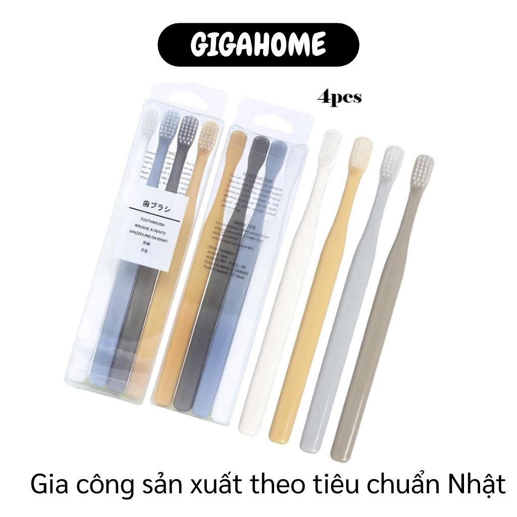 Bàn chải đánh răng  ️ GIÁ VỐN Combo 4 bàn chải đánh răng nhật bản, thành phần an toàn, mềm mại 7034