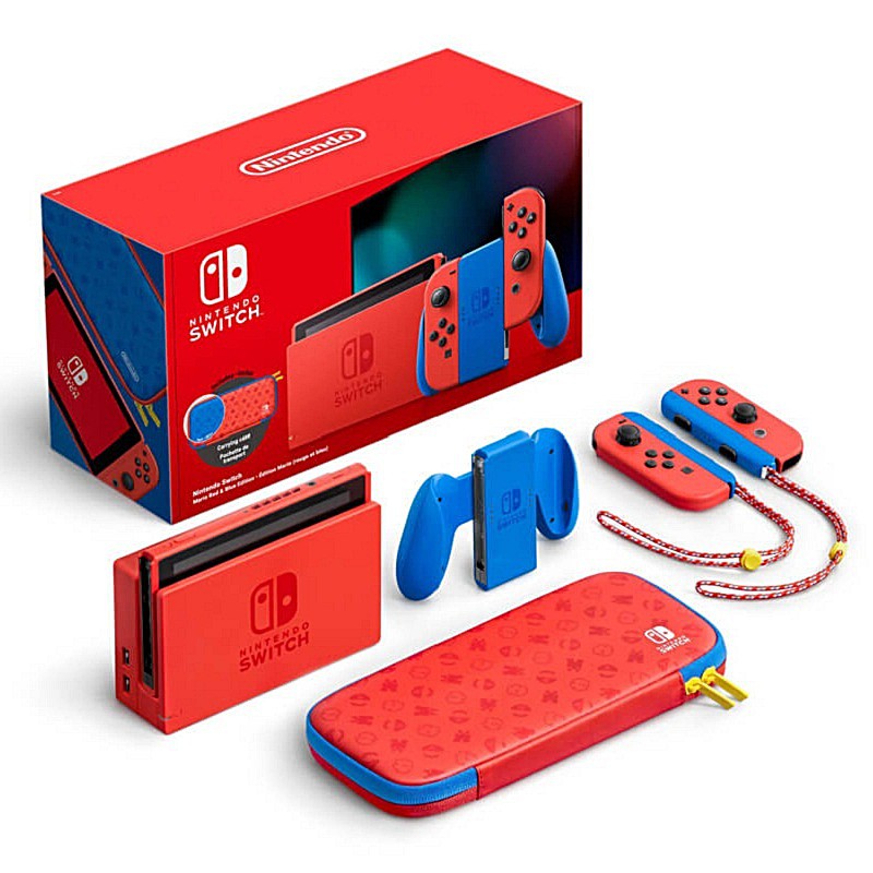 Máy Nintendo Switch V2 Mario Red And Blue Edition