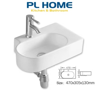 Lavabo nhỏ mini treo góc tường kiểu dáng mới