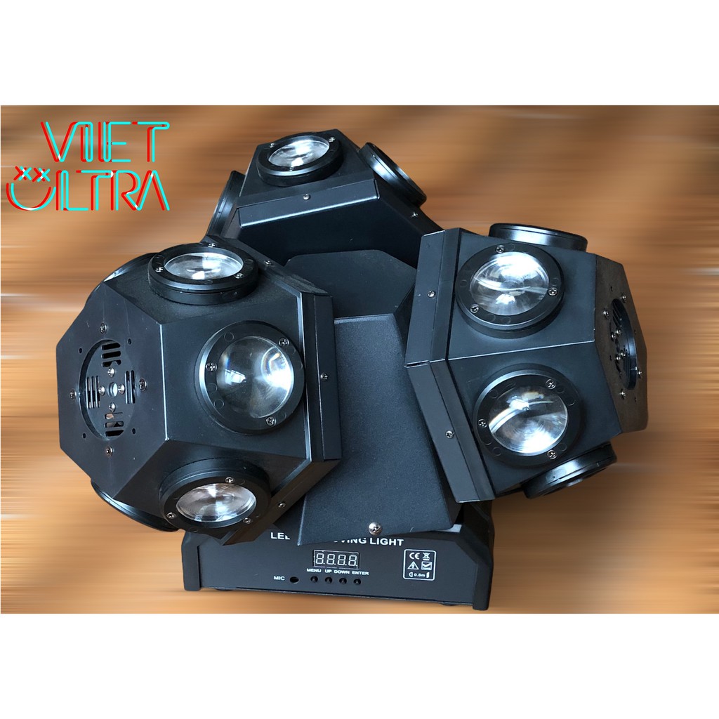 Đèn Moving 18 Mắt 3 Đầu Đảo Xoay