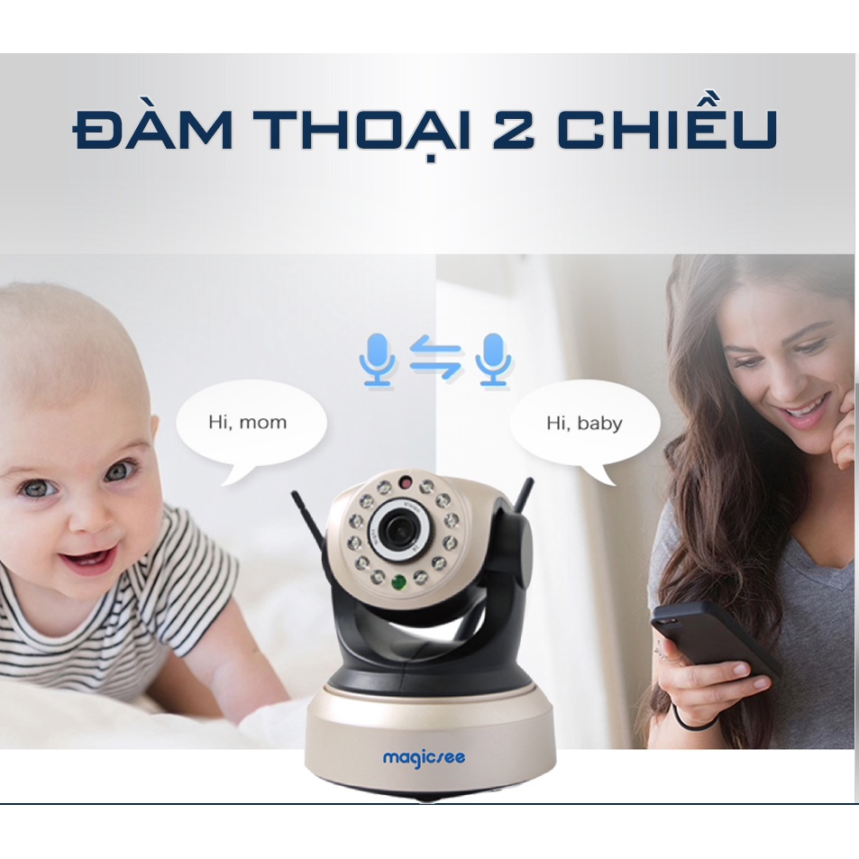 Camera IP Wifi Không dây Magicsee S8003 Plus - Full HD1080 - Camera giám sát 24/24