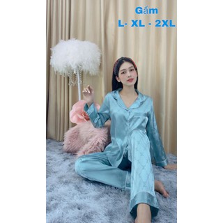 bộ lụa gấm quần dai tay dài size xl(56_65kg)