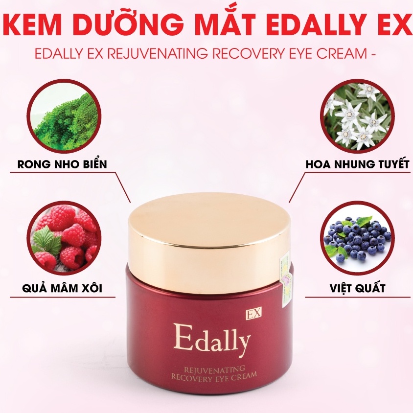 [CHÍNH HÃNG EDALLY] KEM DƯỠNG MẮT NÂNG CƠ TRẺ HÓA GIẢM QUẦNG THÂM EDALLY EDALLY EX – CHĂM SÓC DA CAO CẤP