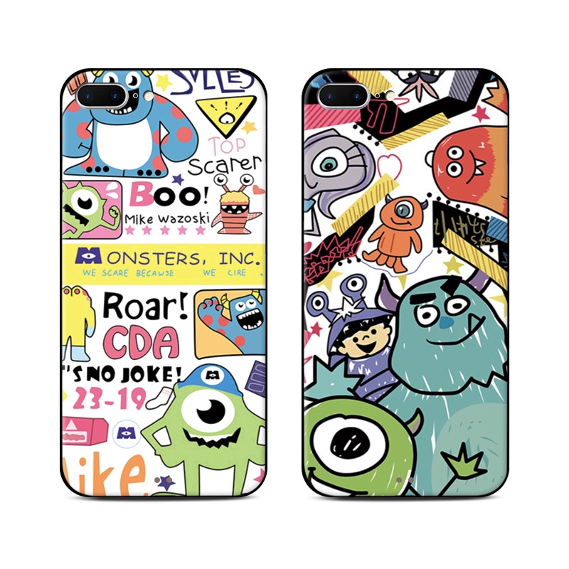 Casing TPU Oppo A95 4G A16 A74 4G A74 5G A54 A15S A15 A53 A32 A93 A94 A73 A5 A9 2020 A91 A31 A92 A52 A12 A3S A12E A5S A7 A11K A71 A83 A57 A37 A1K K3 Embossed Monster Fashion Personality Anti-fall Mobile Phone Case