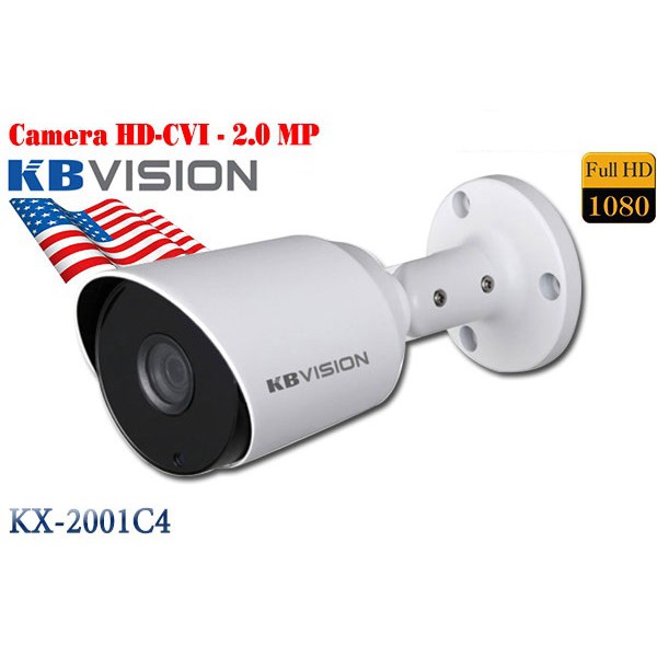 [KX-2001C4] Camera thân HDCVI hồng ngoại 2.0 Megapixel KBVISION KX-2001C4