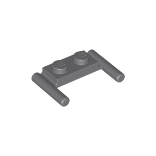 Gạch Lego 1 x 2 với 2 thanh hỗ trợ / Lego Part 3839b: Plate, Modified 1 x 2 with Bar Handles - Flat Ends, Low Attachment