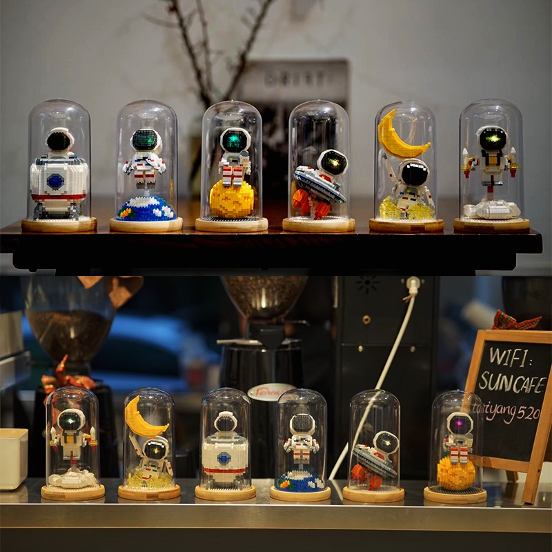 Bộ Đồ Chơi Lắp Ráp Mô Hình Phi Hành Gia Có Vỏ Bọc Dành Cho Trẻ Em
