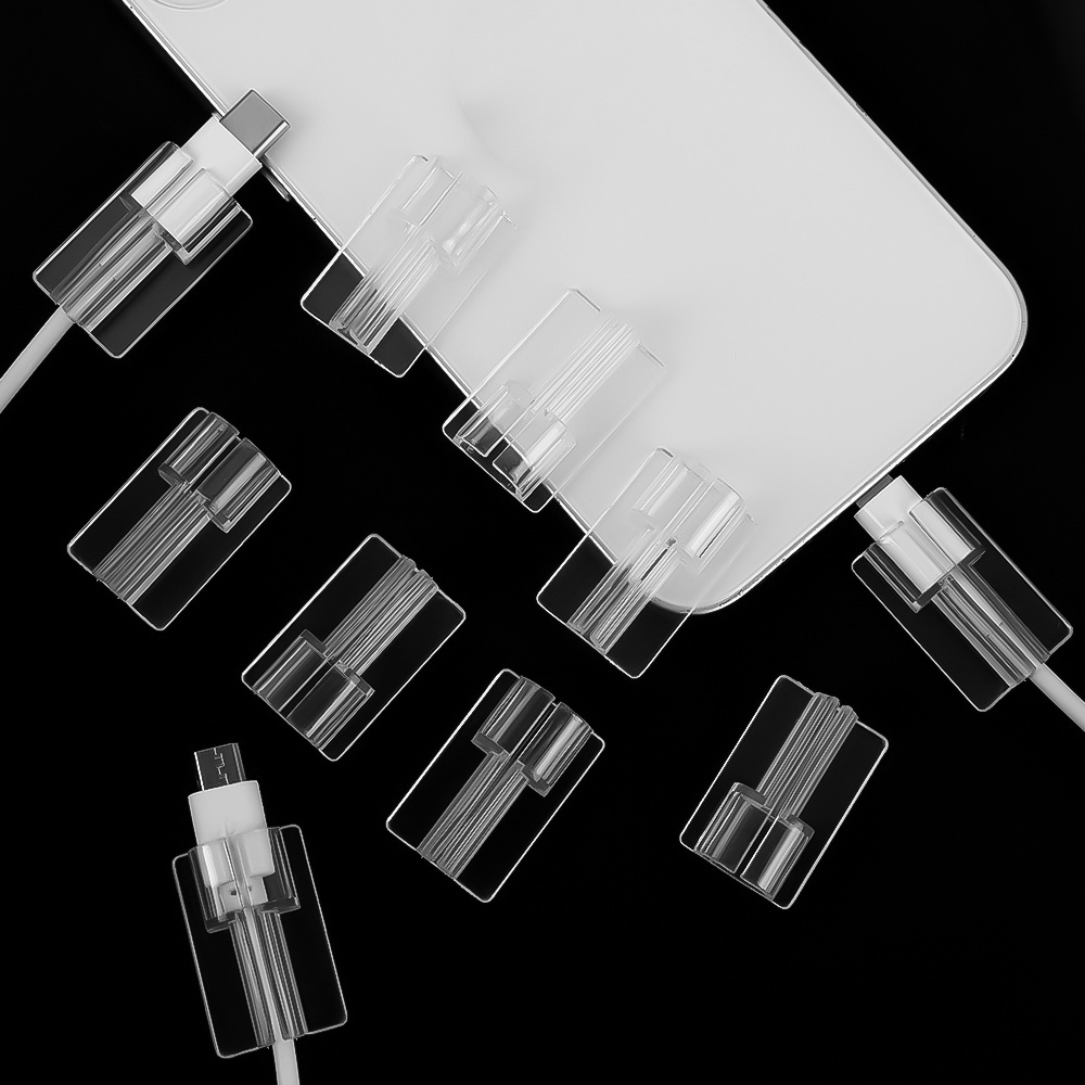 Ốp Điện Thoại Silicon TPU Mềm Trong Suốt Đơn Giản Sắp Xếp Gọn Gàng / Bảo Vệ Cáp Sạc Cho iPhone