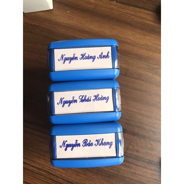 Khắc dấu tên 1 dòng Shiny tốt, giá siêu rẻ khắc siêu đẹp