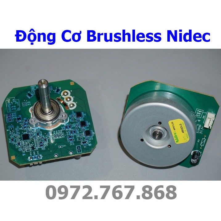 Động cơ không chổi than Nidec, trục 8mm DIY quạt BL