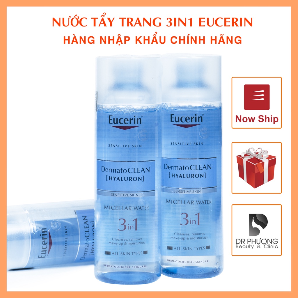 [CHÍNH HÃNG EUCERIN] Nước tẩy trang 3 trong 1 Eucerin DermatoClean Micellar Cleansing Fluid cho mọi loại da