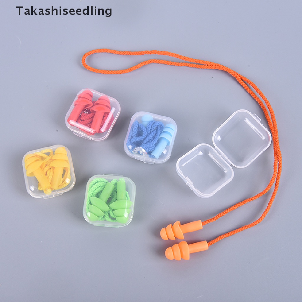 Nút bịt chống nước vào tai mũi bằng silicone kèm dây đeo tiện dụng