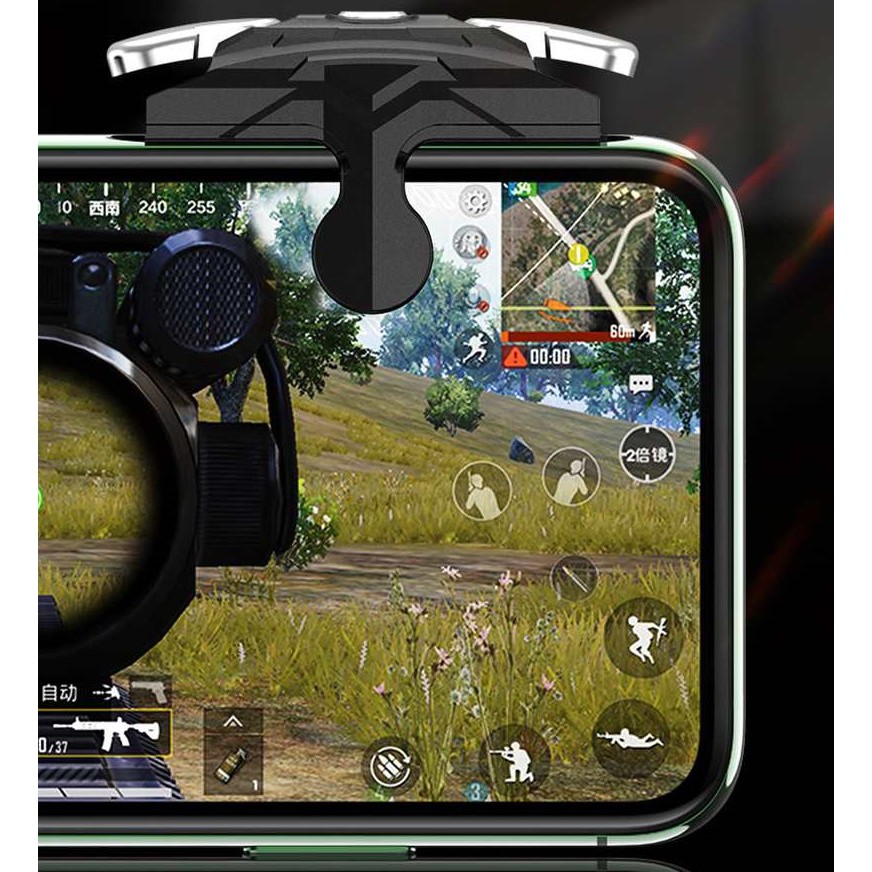 Bộ 2 Nút Bấm Cơ PUBG Mobile, Chơi Được Cả Trên Android Và IOS, Nút Bấm Nhạy Ảnh Thật Và Video Test Game